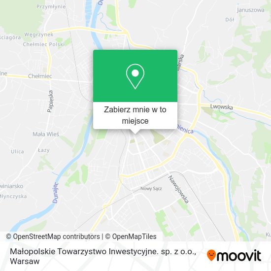 Mapa Małopolskie Towarzystwo Inwestycyjne. sp. z o.o.