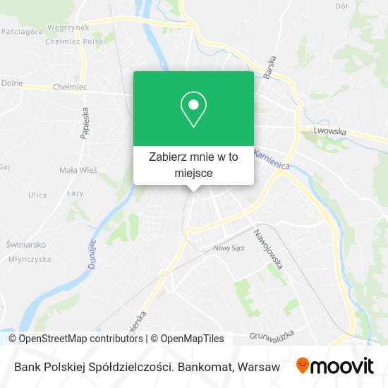 Mapa Bank Polskiej Spółdzielczości. Bankomat