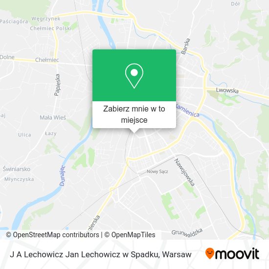 Mapa J A Lechowicz Jan Lechowicz w Spadku