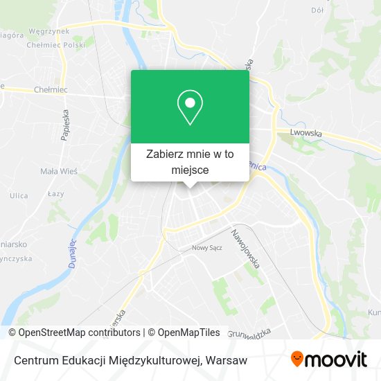 Mapa Centrum Edukacji Międzykulturowej