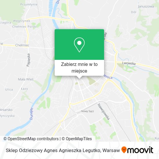 Mapa Sklep Odziezowy Agnes Agnieszka Legutko