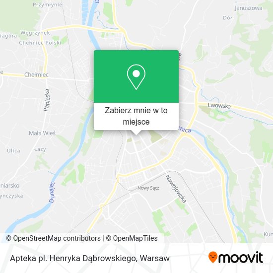 Mapa Apteka pl. Henryka Dąbrowskiego