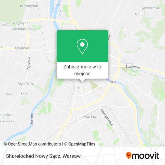 Mapa Sharelocked Nowy Sącz