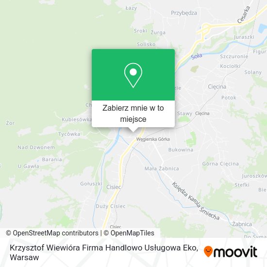 Mapa Krzysztof Wiewióra Firma Handlowo Usługowa Eko