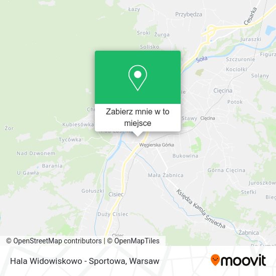 Mapa Hala Widowiskowo - Sportowa