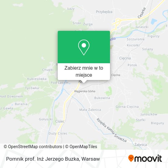 Mapa Pomnik prof. Inż Jerzego Buzka