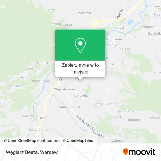 Mapa Węglarz Beata