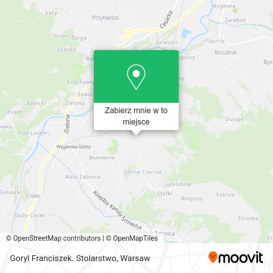 Mapa Goryl Franciszek. Stolarstwo