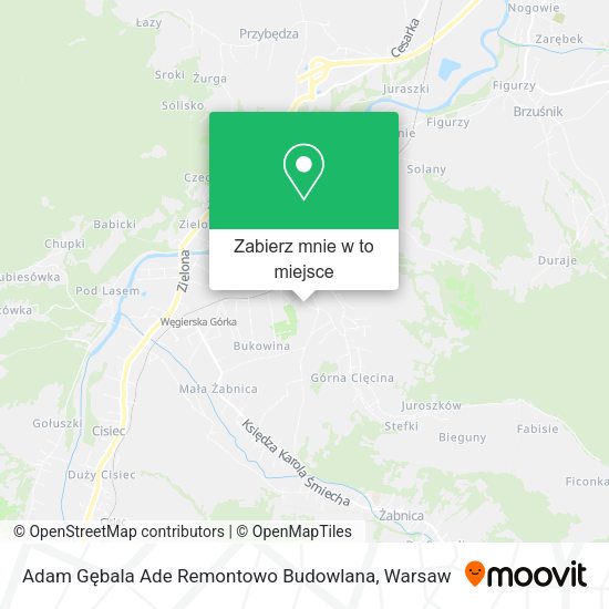 Mapa Adam Gębala Ade Remontowo Budowlana