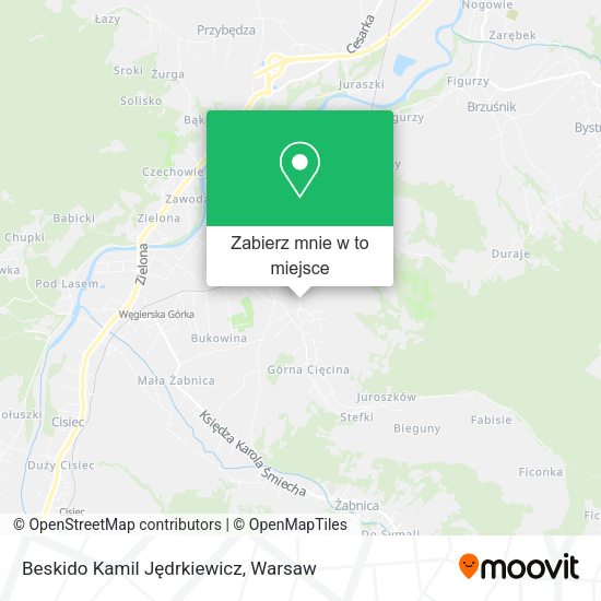 Mapa Beskido Kamil Jędrkiewicz