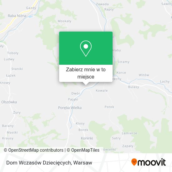 Mapa Dom Wczasów Dziecięcych