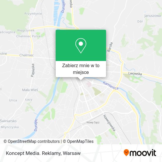 Mapa Koncept Media. Reklamy