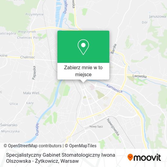 Mapa Specjalistyczny Gabinet Stomatologiczny Iwona Olszowska - Żytkowicz