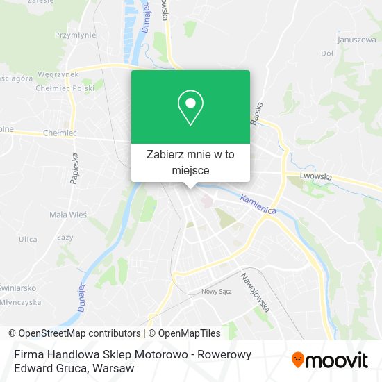 Mapa Firma Handlowa Sklep Motorowo - Rowerowy Edward Gruca