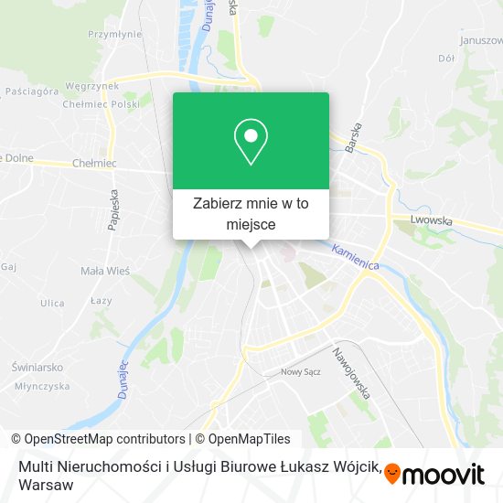 Mapa Multi Nieruchomości i Usługi Biurowe Łukasz Wójcik