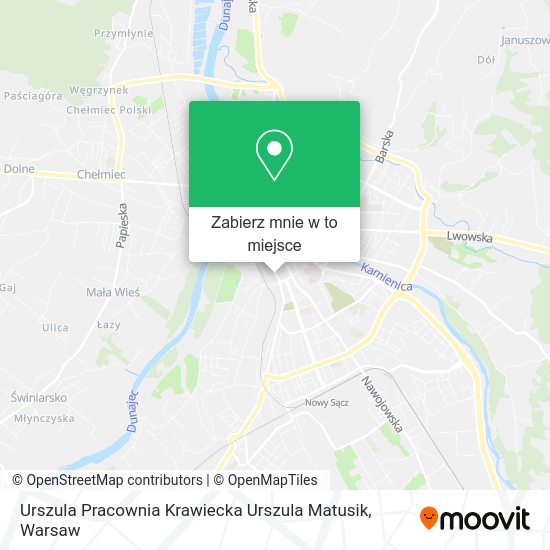 Mapa Urszula Pracownia Krawiecka Urszula Matusik