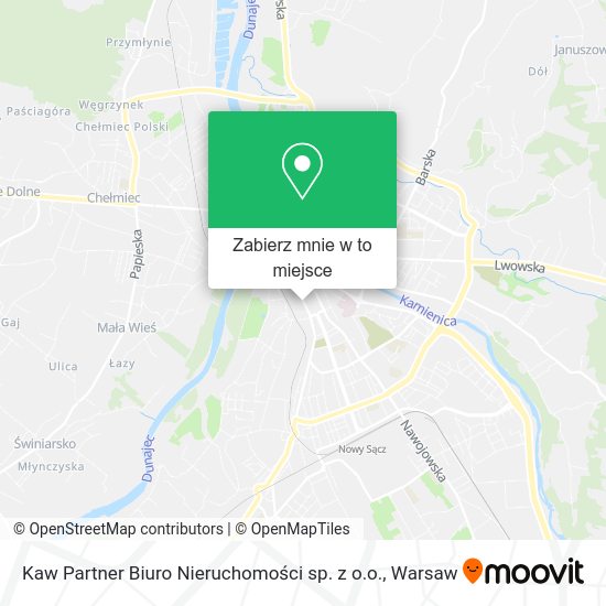 Mapa Kaw Partner Biuro Nieruchomości sp. z o.o.