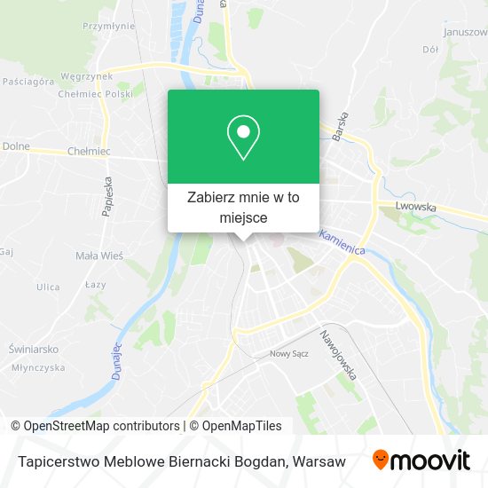 Mapa Tapicerstwo Meblowe Biernacki Bogdan