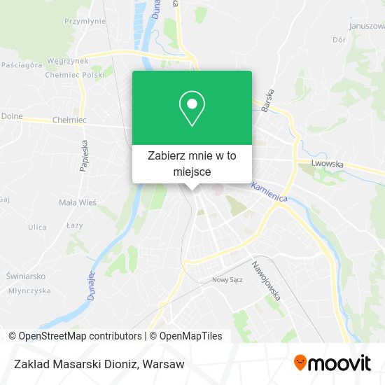 Mapa Zaklad Masarski Dioniz