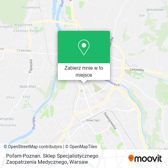 Mapa Pofam-Poznan. Sklep Specjalistycznego Zaopatrzenia Medycznego