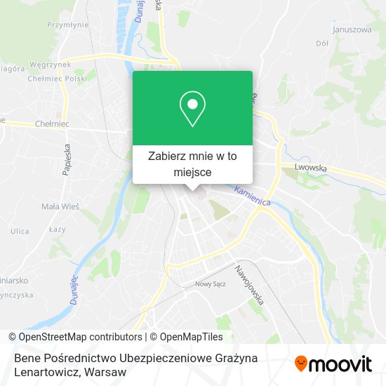 Mapa Bene Pośrednictwo Ubezpieczeniowe Grażyna Lenartowicz