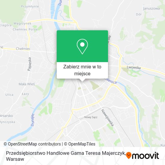 Mapa Przedsiębiorstwo Handlowe Gama Teresa Majerczyk