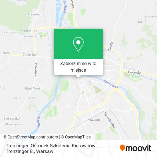 Mapa Trenzinger. Ośrodek Szkolenia Kierowców. Trenzinger B.