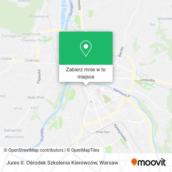 Mapa Jurex II. Ośrodek Szkolenia Kierowców