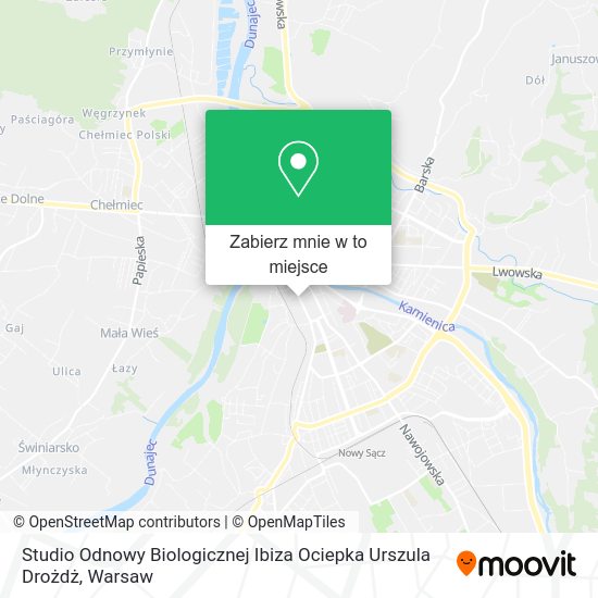 Mapa Studio Odnowy Biologicznej Ibiza Ociepka Urszula Drożdż