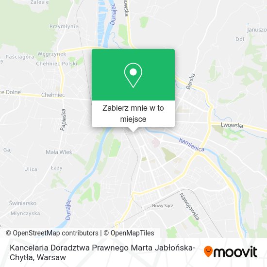 Mapa Kancelaria Doradztwa Prawnego Marta Jabłońska-Chytła