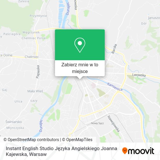 Mapa Instant English Studio Języka Angielskiego Joanna Kajewska