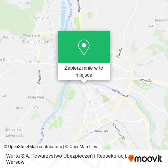 Mapa Warta S.A. Towarzystwo Ubezpieczeń i Reasekuracji