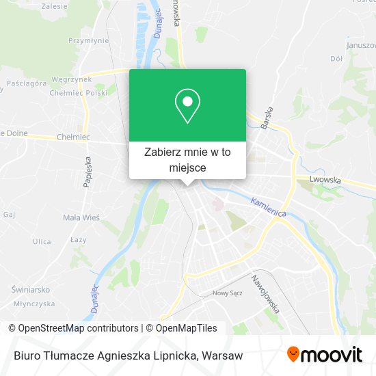 Mapa Biuro Tłumacze Agnieszka Lipnicka