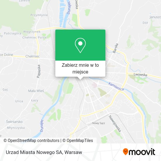 Mapa Urzad Miasta Nowego SA