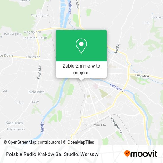 Mapa Polskie Radio Kraków Sa. Studio