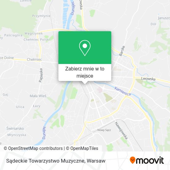 Mapa Sądeckie Towarzystwo Muzyczne