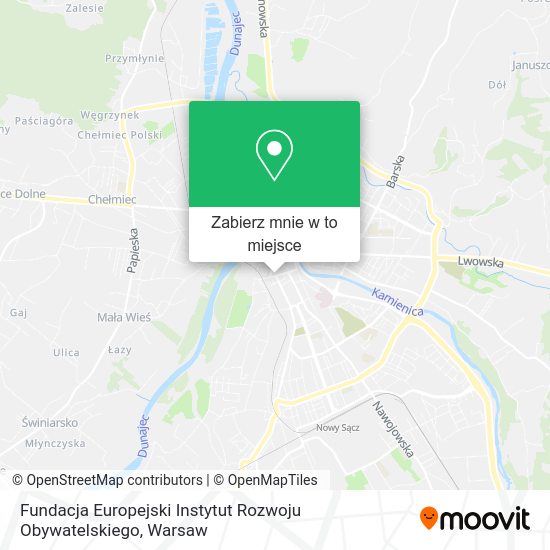 Mapa Fundacja Europejski Instytut Rozwoju Obywatelskiego