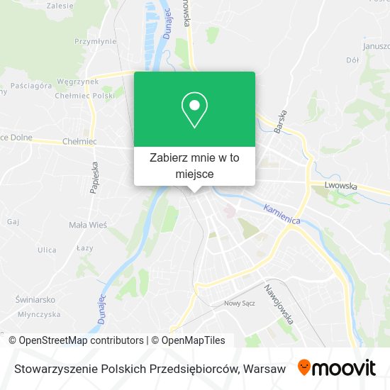 Mapa Stowarzyszenie Polskich Przedsiębiorców