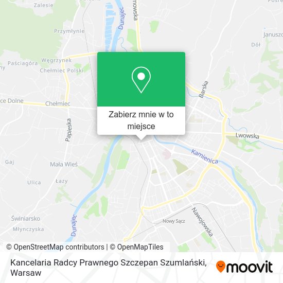 Mapa Kancelaria Radcy Prawnego Szczepan Szumlański