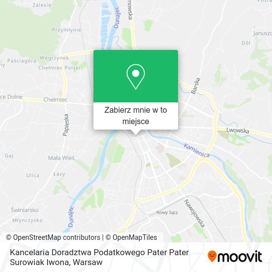 Mapa Kancelaria Doradztwa Podatkowego Pater Pater Surowiak Iwona