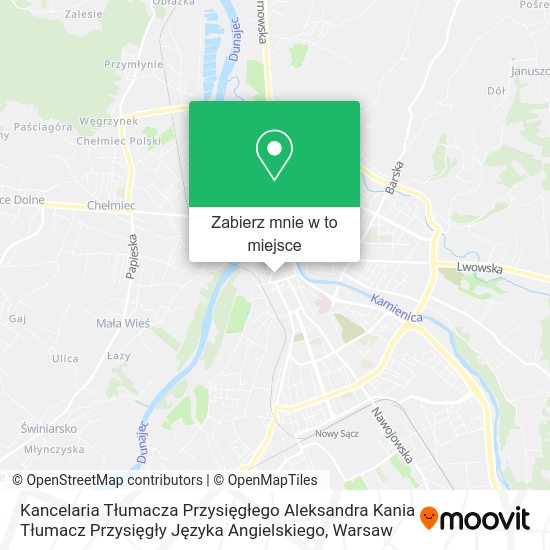 Mapa Kancelaria Tłumacza Przysięgłego Aleksandra Kania Tłumacz Przysięgły Języka Angielskiego