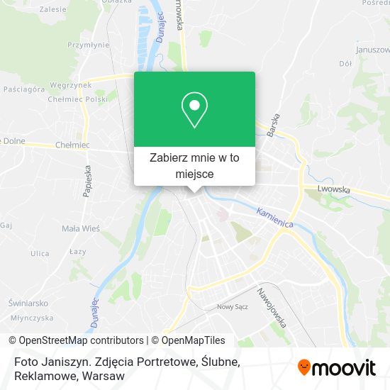 Mapa Foto Janiszyn. Zdjęcia Portretowe, Ślubne, Reklamowe