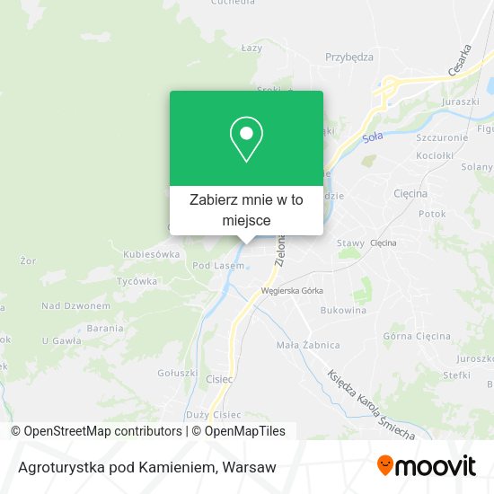 Mapa Agroturystka pod Kamieniem