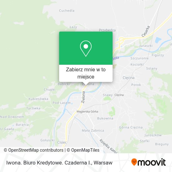 Mapa Iwona. Biuro Kredytowe. Czaderna I.