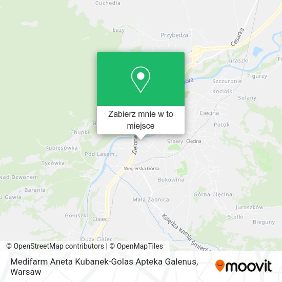 Mapa Medifarm Aneta Kubanek-Golas Apteka Galenus