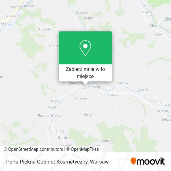 Mapa Perła Piękna Gabinet Kosmetyczny