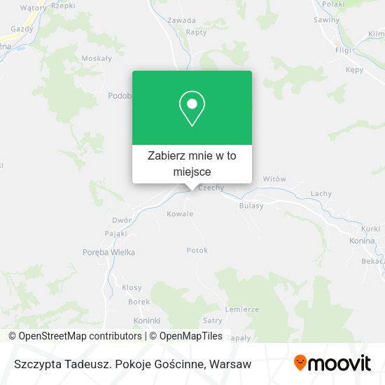 Mapa Szczypta Tadeusz. Pokoje Gościnne