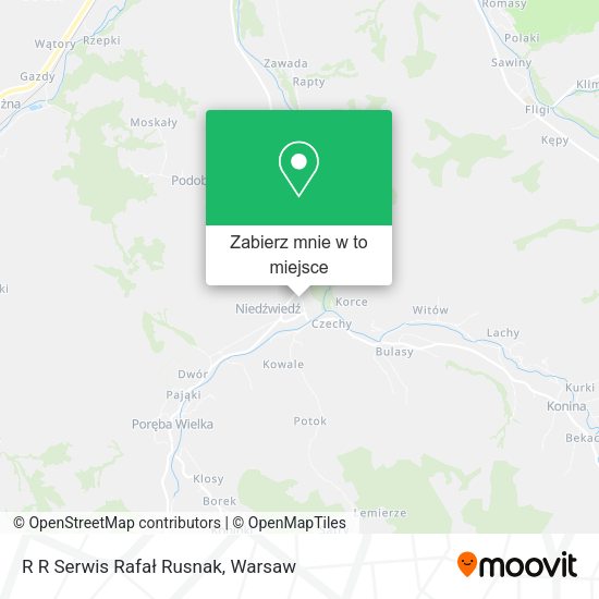 Mapa R R Serwis Rafał Rusnak