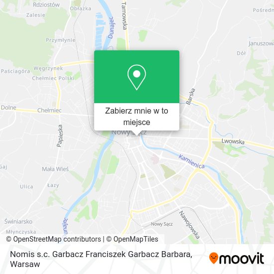 Mapa Nomis s.c. Garbacz Franciszek Garbacz Barbara