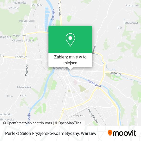 Mapa Perfekt Salon Fryzjersko-Kosmetyczny